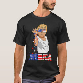 Funny Trump Salz Merica Freiheit 4. Juli T-Shirt