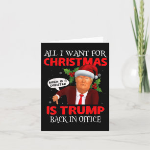 Funny Trump Santa Alles, was ich zu Weihnachten Ge Karte