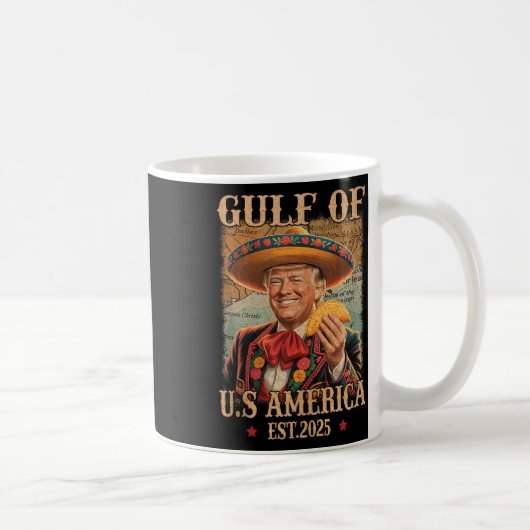 Funny Trump Shirt Americas Gulf Est 2025 Trump Mer Kaffeetasse (Rechts)