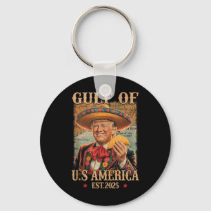 Funny Trump Shirt Americas Gulf Est 2025 Trump Mer Schlüsselanhänger
