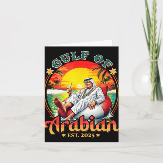 Funny Trump Shirt Golf von Arabian Est 2025 Funny  Karte (Vorderseite)