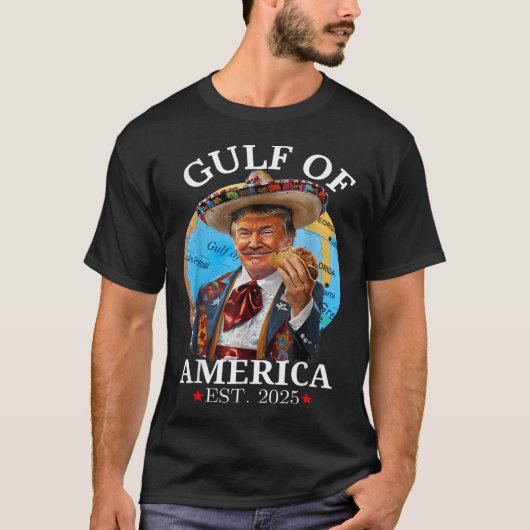 Funny Trump Shirt Gulf of US America Est 2025 (Vorderseite)