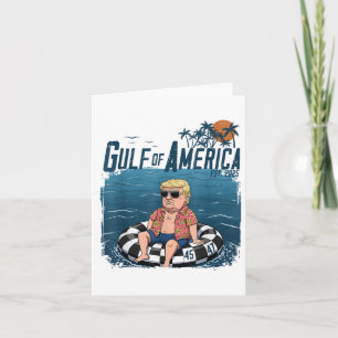 Funny Trump Shirt Gulf of US America Est 2025 4. Karte