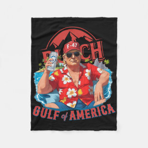 Funny Trump Shirt Gulf of US America Est 2025 Drin Fleecedecke