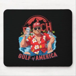 Funny Trump Shirt Gulf of US America Est 2025 Drin Mousepad