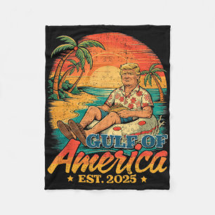 Funny Trump Shirt Gulf of US America Est 2025 Fleecedecke