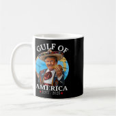 Funny Trump Shirt Gulf of US America Est 2025 Kaffeetasse (Links)