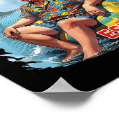 Funny Trump Shirt Gulf of US America Est 2025 Poster (Ecke)