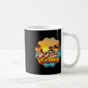 Funny Trump Shirt Gulf of US America Est 2025 Styl Kaffeetasse