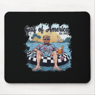 Funny Trump Shirt Gulf of US America Funny Kawaii Mousepad