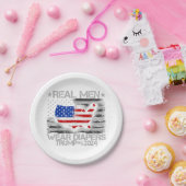 Funny Trump Shirt Real Men tragen Diapers Trump 20 Pappteller (Party)