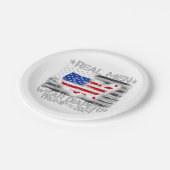 Funny Trump Shirt Real Men tragen Diapers Trump 20 Pappteller (Schrägansicht)