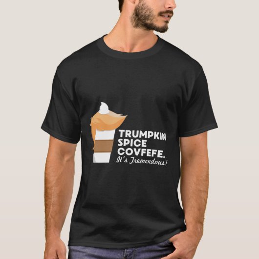 Funny Trump Shirt Trumpkin Spice Covfefe (Vorderseite)