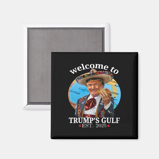 Funny Trump Shirt willkommen in Trumps Golf Trump Magnet (Vorderseite/Rückseite)