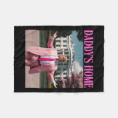 Funny Trump Shirt Zuhause Men Women Fleecedecke (Vorderseite (Horizontal))