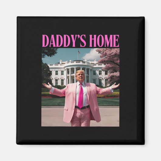 Funny Trump Shirt Zuhause Men Women Magnet (Vorne)