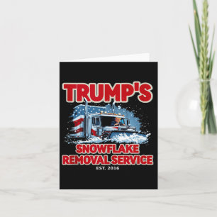 Funny Trump Snowflake Removal 2024 Wahl Hilari Karte