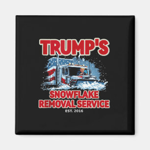 Funny Trump Snowflake Removal 2024 Wahl Hilari Magnet