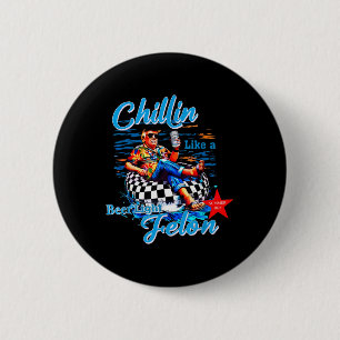 Funny Trump Sommer 2024 Chillin wie ein Felon Bier Button