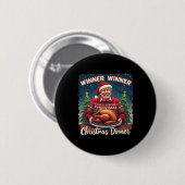 Funny Trump Spaß Männer Gewinnerin Christma Button (Vorne & Hinten)