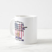 Funny Trump spendet Tasse für Vater Tasse (Vorderseite Links)