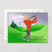 Funny Trump spielt politische Spielerkarte Postkarte (Vorne/Hinten)