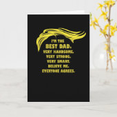 Funny Trump Sprichwort - Bester Vater Karte (Gelbe Blume)