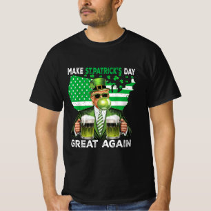 Funny Trump St Patricks Day Kleeblatt Trump 45 47 T-Shirt