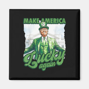 Funny Trump St Patricks Day macht Amerika glücklic Magnet