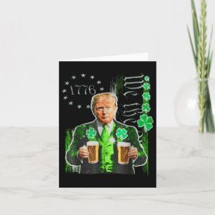 Funny Trump St Patricks Day We The People US Flag Karte