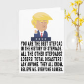 Funny Trump Stepdad Karte (Gelbe Blume)