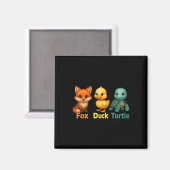 Funny Trump Subtle Fox Duck Turtle Süße Tier 2 Magnet (Vorderseite/Rückseite)