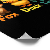 Funny Trump Subtle Fox Duck Turtle Süße Tier 2 Poster (Ecke)