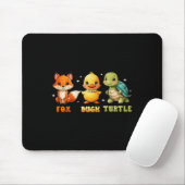 Funny Trump Subtle Fox Duck Turtle Süße Tier 3 Mousepad (Mit Mouse)