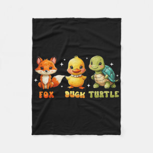 Funny Trump Subtle Fox Duck Turtle Süße Tier Fleecedecke