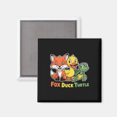 Funny Trump Subtle Fox Duck Turtle Süße Tier Magnet (Vorderseite/Rückseite)