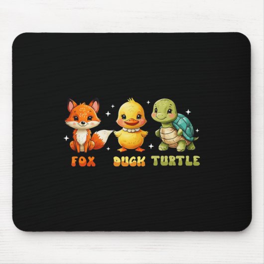 Funny Trump Subtle Fox Duck Turtle Süße Tier Mousepad (Vorne)