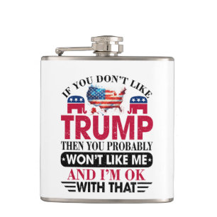 Funny Trump Supporter Flask Flachmann