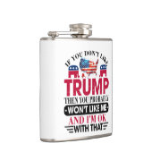 Funny Trump Supporter Flask Flachmann (Rechts)