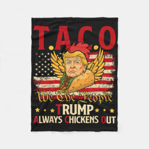 Funny Trump Taco Joke Anti Trump Protest T-Shirt 2 Fleecedecke
