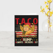 Funny Trump Taco Joke Anti Trump Protest T-Shirt 2 Karte (Gelbe Blume)