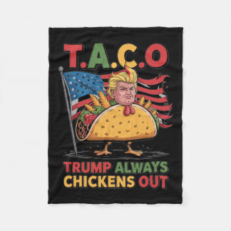 Funny Trump Taco Trump Fleecedecke