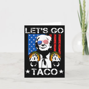 Funny Trump Taco Trump hält immer Chickens aus Karte