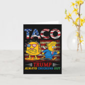 Funny Trump Taco Trump vertreibt immer 6 Karte (Gelbe Blume)