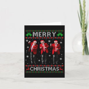 Funny Trump Tanz Frohe Weihnachten hässlich Weihna Karte