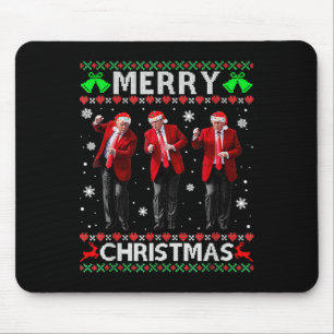 Funny Trump Tanz Frohe Weihnachten hässlich Weihna Mousepad