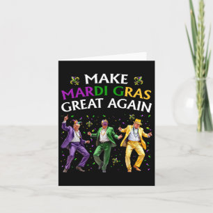 Funny Trump tanzt Mardi Gras wieder groß Karte