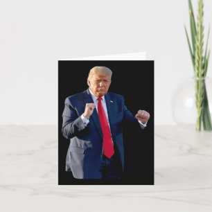 Funny Trump tanzt wie ein Felon und wählt Trump Karte