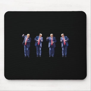 Funny Trump tanzt wie ein Felon und wählt Trump Mousepad