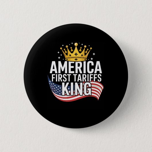 Funny Trump Tariffs Work Stock Market Pump Tariff  Button (Vorderseite)